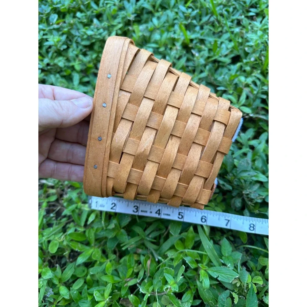 Longaberger Baskets Set of 3 Success Start Hexagon Handwoven Wood Dresden Ohio